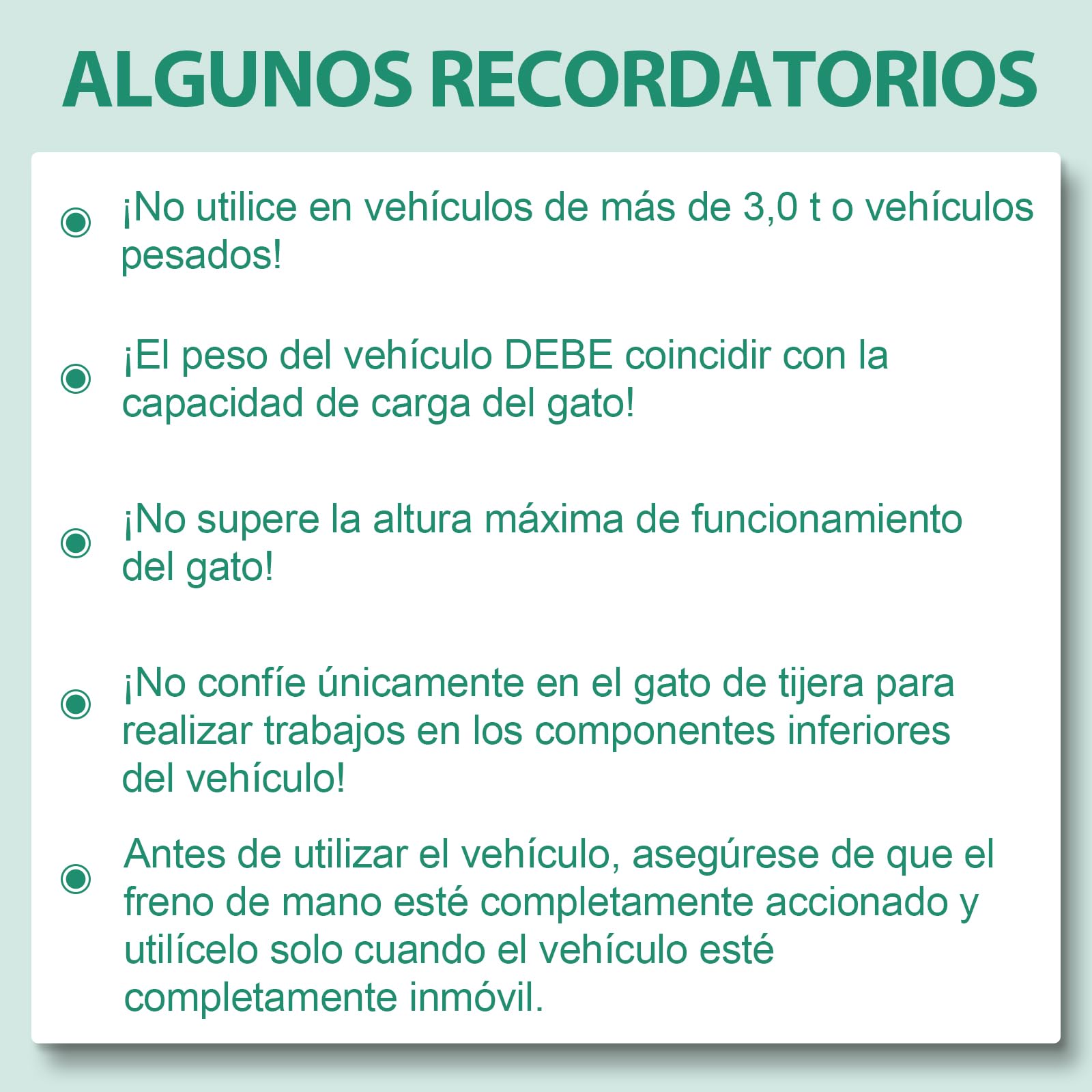 HYCHIKA Gato Coche 3 T, Kit de Gato Portátil de Gato Elevador Coche Kit Universal de Reparación de Neumáticos con Llave de Tuercas Adecuado para SUV, Monovolúmenes y Automóviles