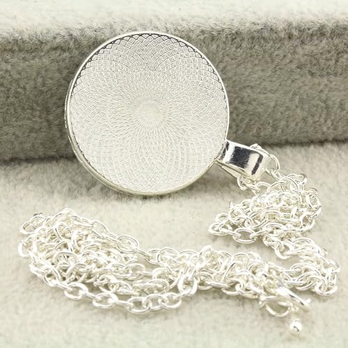 Miniatura 5 de FM FM42 Collar con colgante redondo de Vincent Van Gogh de noche estrellada con cadena Rolo de 26 pulgadas