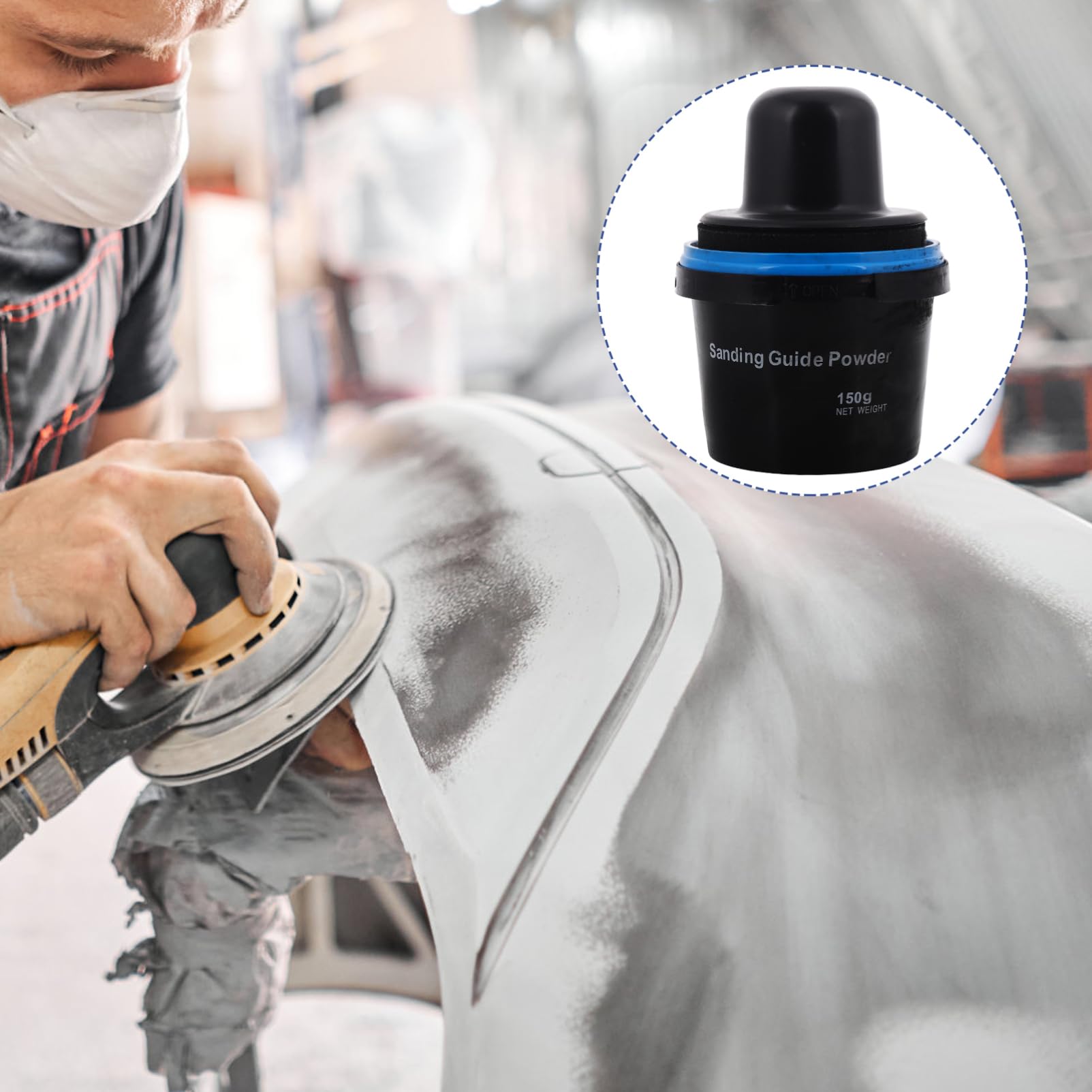 Ciieeo 150g Guida Cappotto Auto Kit Riparazione Polvere Levigatura Stucco Riempitivo Auto Graffi Veicolo