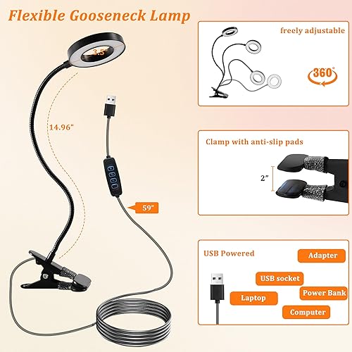 Miniatura 3 de Alohappy Mesa de manicura portátil y plegable, escritorio de uñas con cajón/lámpara de mesa LED con enchufe USB actualizado/almohadilla de muñeca de