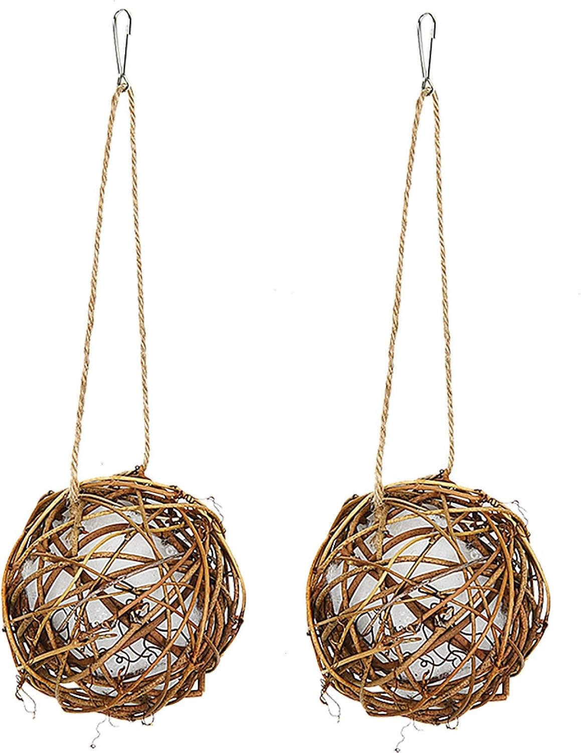 COYMOS Hummingbird Nesting, Globe Hummingbird House with Soft White Fiber for Nesting (2 Pack)