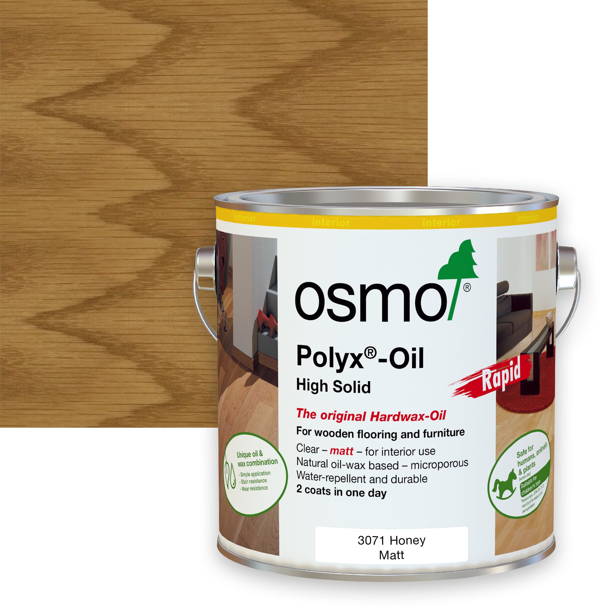 Osmo Original Polyx Oil Rapid Matt (3071 Honey, 2.5l)