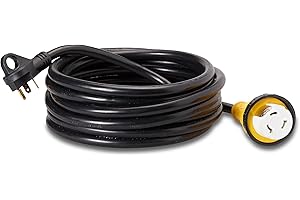 25' RV Power Supply Cord 50 amp to 30 amp Adapter Detachable Twist Lock
