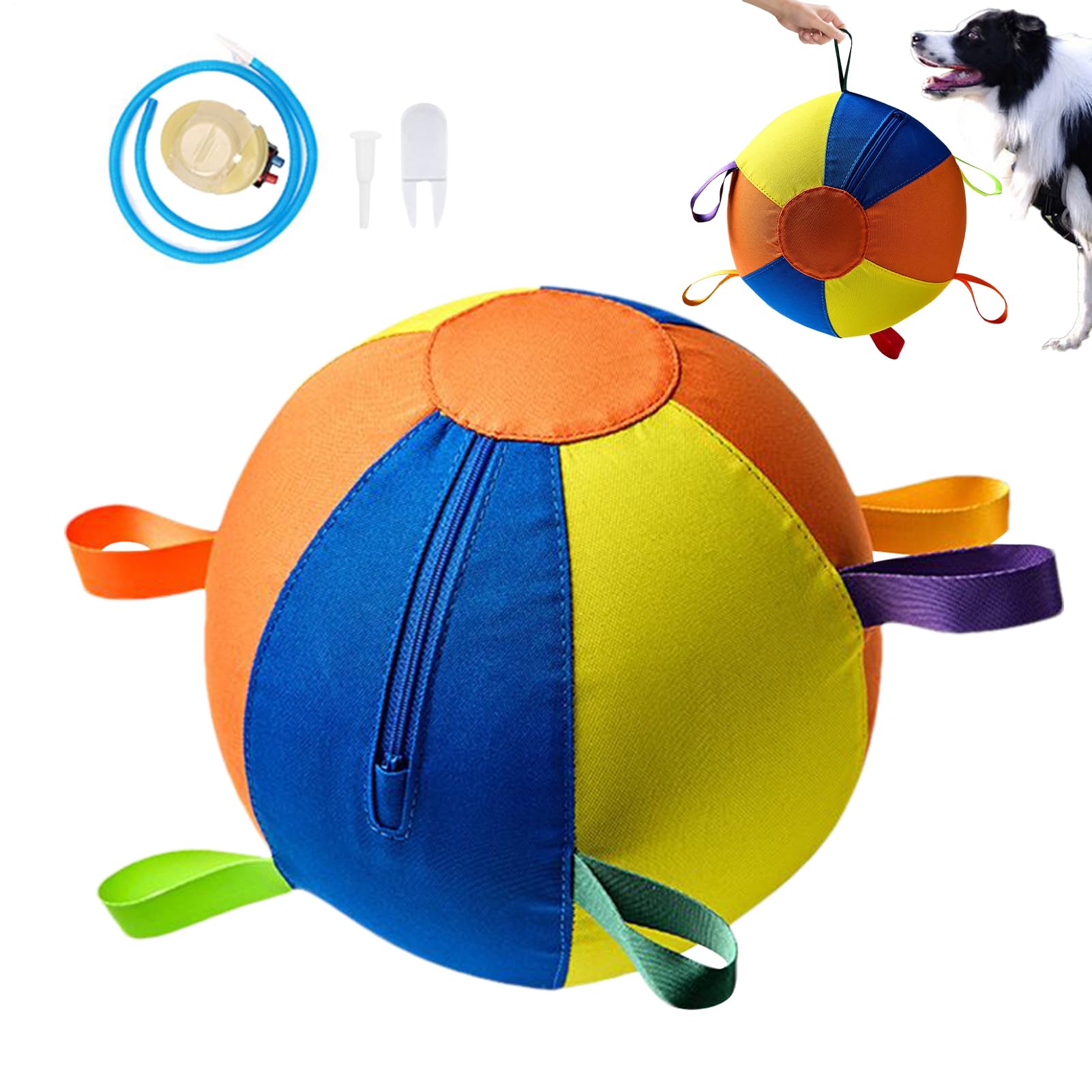 Pelotas de Juguete para Perros Juego Portátil de Ejercicio para Mascotas | Bolas Portátiles de Cachorro en Exteriores, Piscina, Agua, Navidad