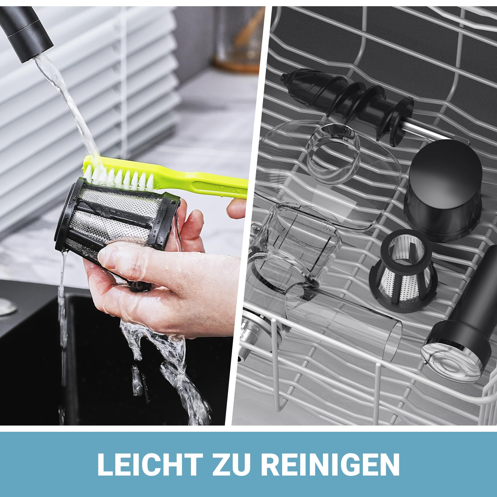 Entsafterzubehör Für Kitchen Aid-Zubehör - Entsafter Aufsatz Set Für KitchenAid Mixer - Entsafter-Zubehör Für KitchenAid Standmixer -Kitchen Aid Zubehör Für entsafter-(Ohne Gerät, Nur Mit Zubehör)