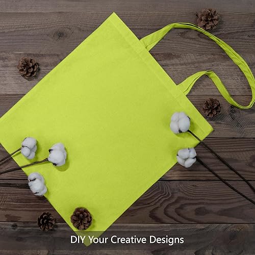 Vista 95 de TOPDesign - Paquete de 5 bolsas de algodón negro de 16 x 15 pulgadas, bolsas de tela ligeras y medianas reutilizables, adecuadas para bricolaje