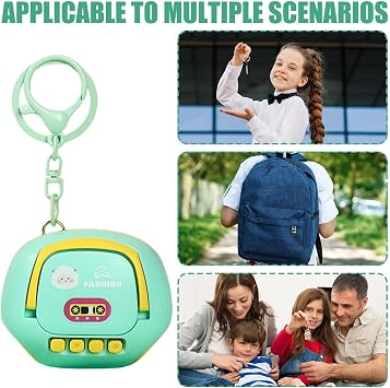Voice Recorder Keychain - ABS, 6x4.6 Cm, Lightweight 60g Portable Sound Recording Accessory And Keepsakes | Recorder Keychain, Voice Recorders For, For Meeting Lecture College Spying Listening D