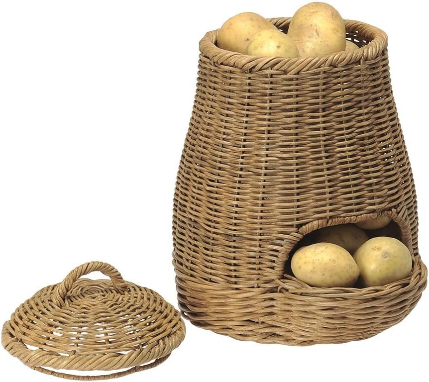 Tор Rаtеd KOUBOO 1020028 Wicker Potato Fruit and Vegetable Storage Basket, Medium, 10.5" x 10.5" x 15", Brown Tор Rаtеd KOUBOO 1020028 Wicker Potato Fruit and Vegetable Storage Basket, Medium, 10.5" x 10.5" x 15", Brown