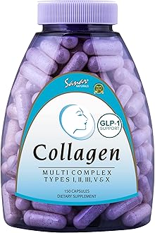 Multi Collagen Pills Type I, II, III, V, X | Extra Strength Hair, Nail, Skin, Bone & Joint Support | Hydrolyzed Collagen Supplement for Women and Men | Non-GMO, 150 Capsules