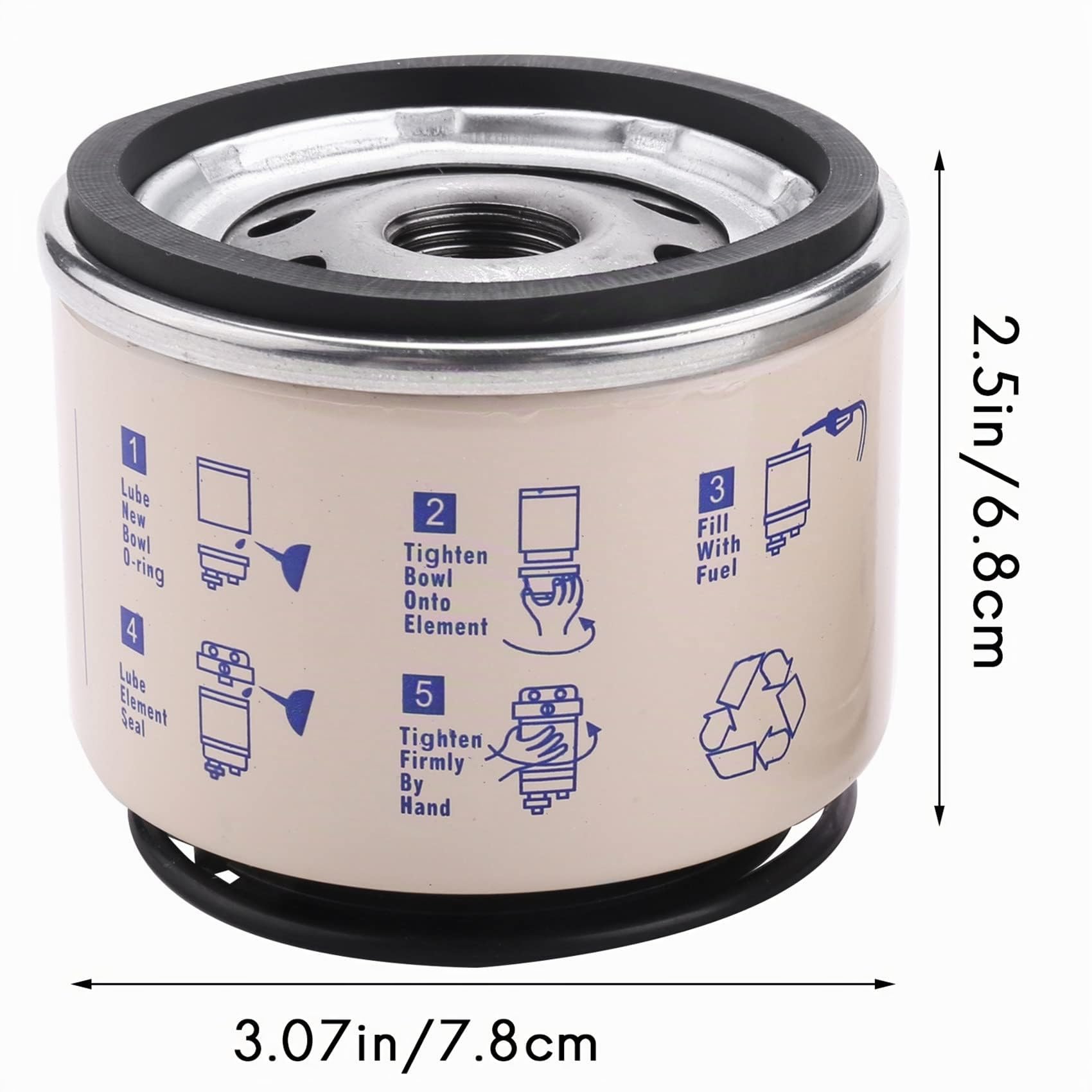 Lot de 2 filtres de séparation pour carburant R12 R12S R12T Racor 140R 120At S3240 Npt Zg1 / 4-19 SFC-8801-10
