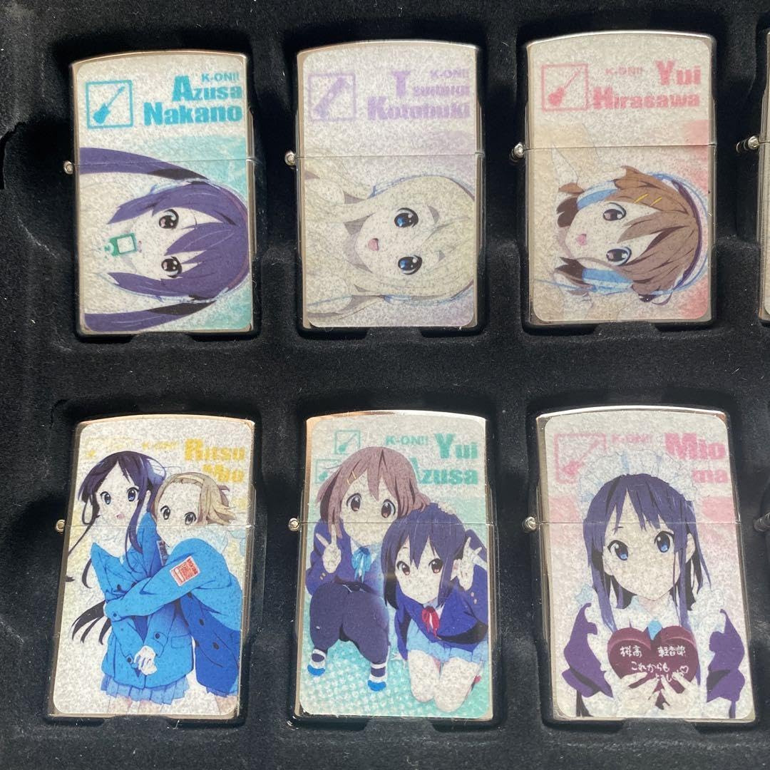 Amazon.co.jp: けいおん 美少女 集合 オイルライター セット ケース 