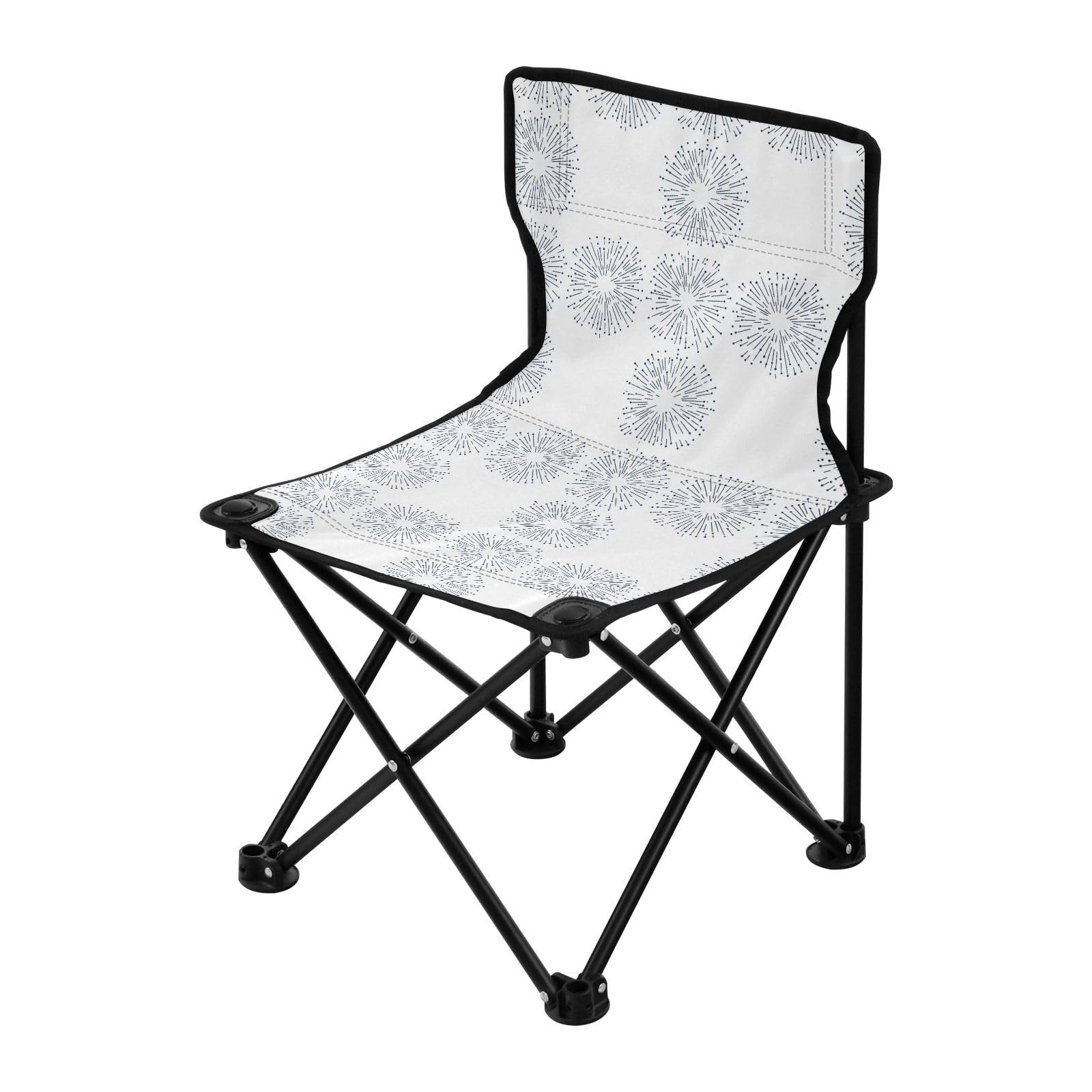 FRODOTGV Rays Ocean White Packable krzesło kempingowe lekkie krzesła plażowe torba do przenoszenia w zestawie krzesło wędkarskie do łowienia pod lodem wędkarstwo podlodowe wędkarstwo podlodowe