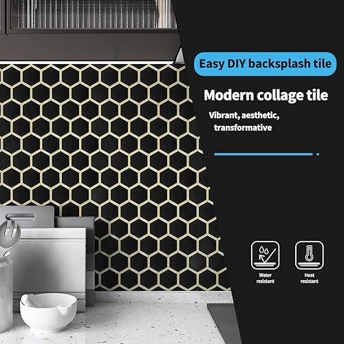 Miniatura 9 de Art3d 20ft Outside Vinyl Corner Trim with Peel and Stick Backsplash PVC Wall Tile