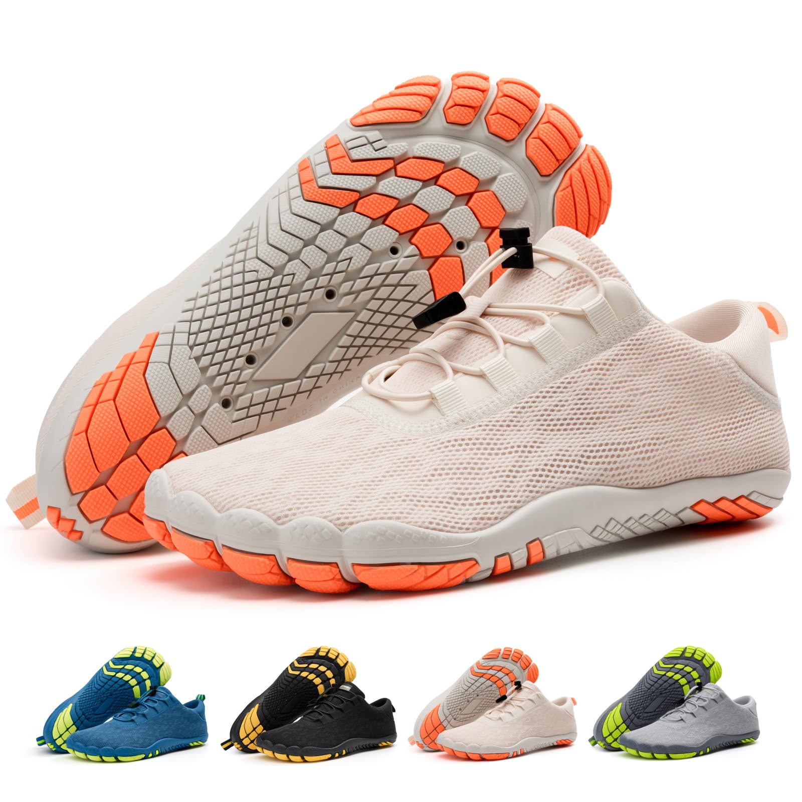 Mens Barefoot Water Shoes Breathable Beach Quick Dry Aqua Shoes for Outdoor Sports