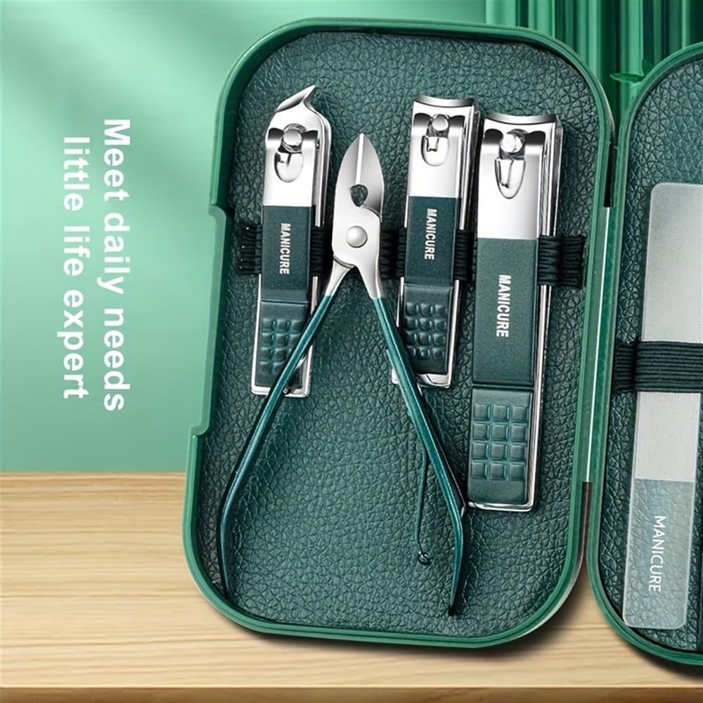 Manicure, pedicure Kit, 12-częściowy zestaw kolorowych obcinaczy do paznokci, pedicure, szczypce do skórek, zestaw podróżny, Nail Art, nożyczki do paznokci ze stali nierdzewnej, narzędzia
