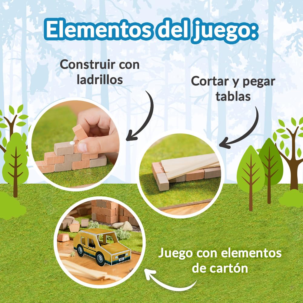 Brick Trick Trefl Casa/House - Construye con Ladrillos, Bloques Eco de ladrillo Real, 290 Ladrillos, para niños a Partir de 6 años