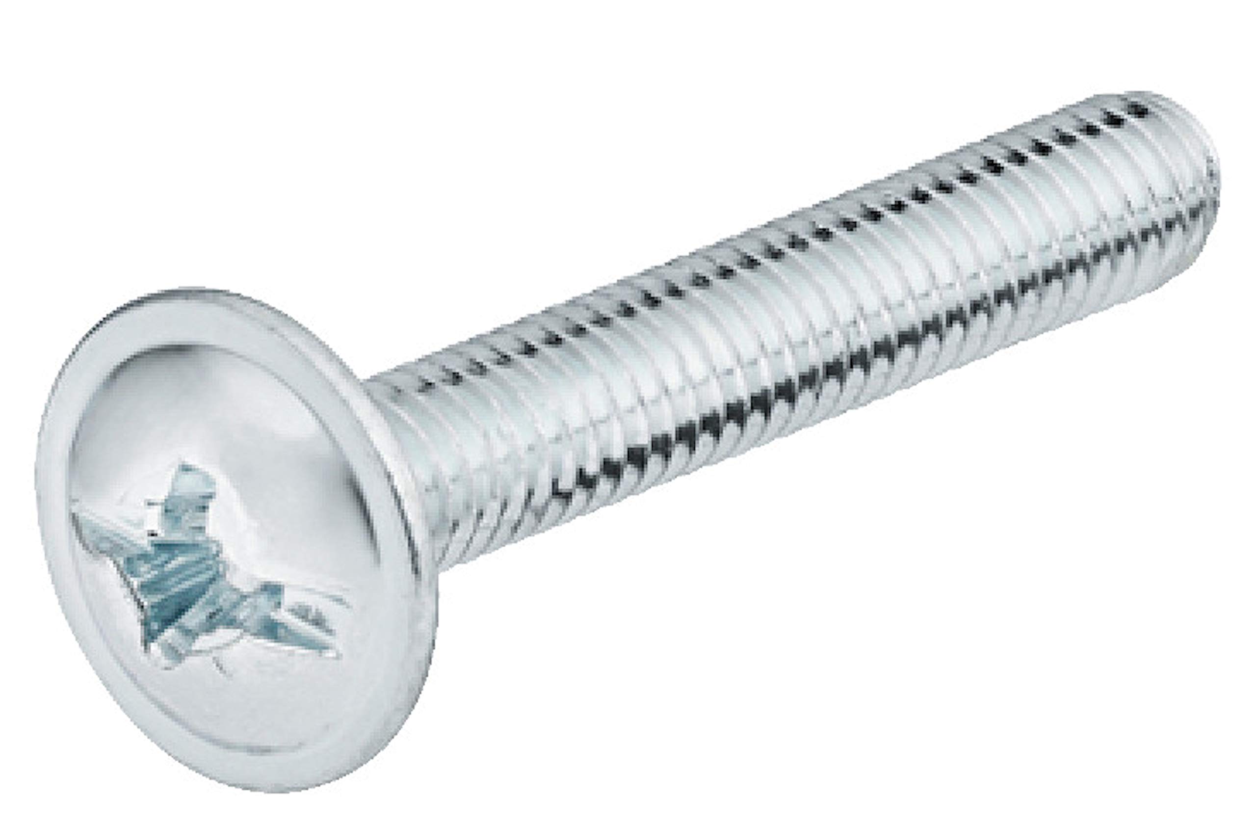Abrafix Silver M4 Handle Screws Fixings For Kitchen Bedroom Funiture Handles (10, 35Mm)