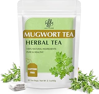 Sponsored Ad - Mugwort Tea Bags - Mugwort Herb Dried Leaves for Sleep Better and Improve Digestion - Natural Artemisia Vul...