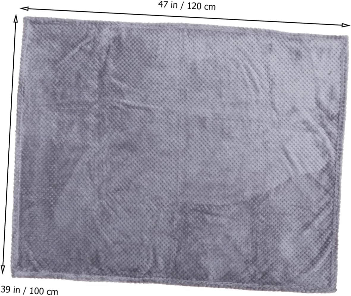 Elegant Pet Blanket Doggy Blanket for Cats Soft Bed Cover Fuzzy Puppy Mat Grey