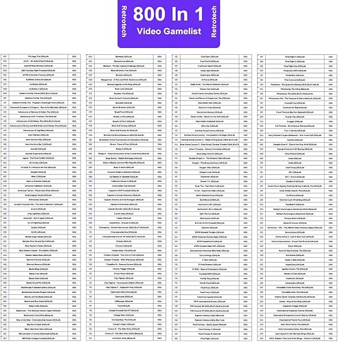 Miniatura 5 de Retrotech Super 800 In 1 Game Cartridge For SNES Super Nintendo 16 Bit Console - Red