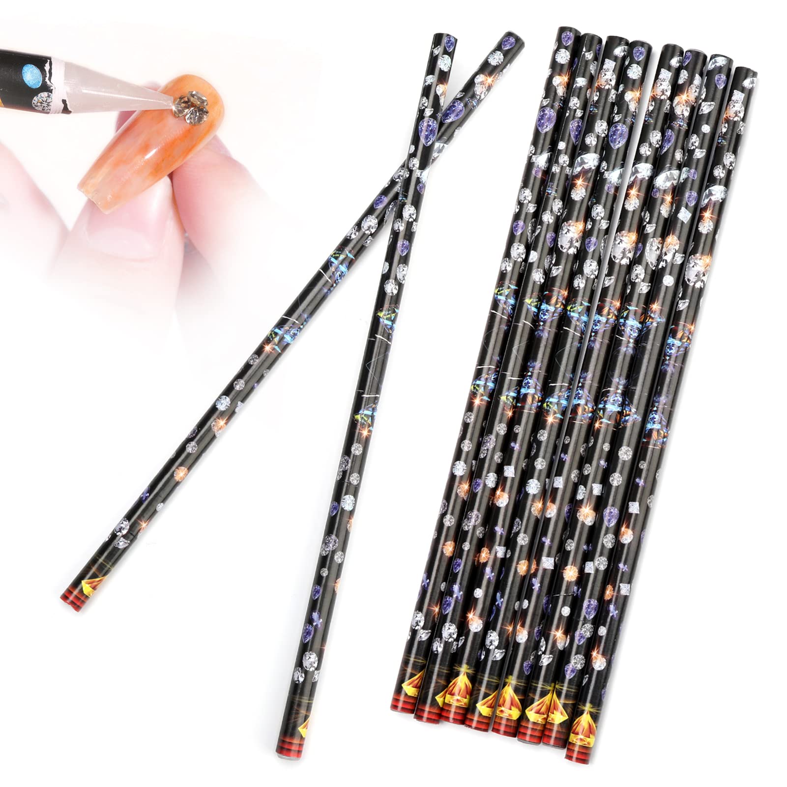 Rhinestone picker wax pencil and tweezers set