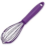 Chef Craft Premium Silicone Wire Cooking Whisk, 10.5 Inch, Purple