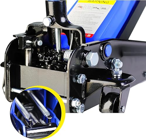 Miniatura 5 de Henf Gato hidráulico de piso de carretilla, resistente gato de piso de 3 toneladas (capacidad de 6600 libras), gato hidráulico de perfil bajo