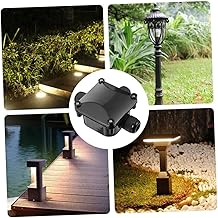 Angoily 5Pcs Caixa De Junção Conectores De Fio Marítimo Caixa De Cabo Conectores De Fio Elétrico Caixa De Junção Cabos De Fonte De Alimentação Caixa Externa Luz De Rua Plástico Preto