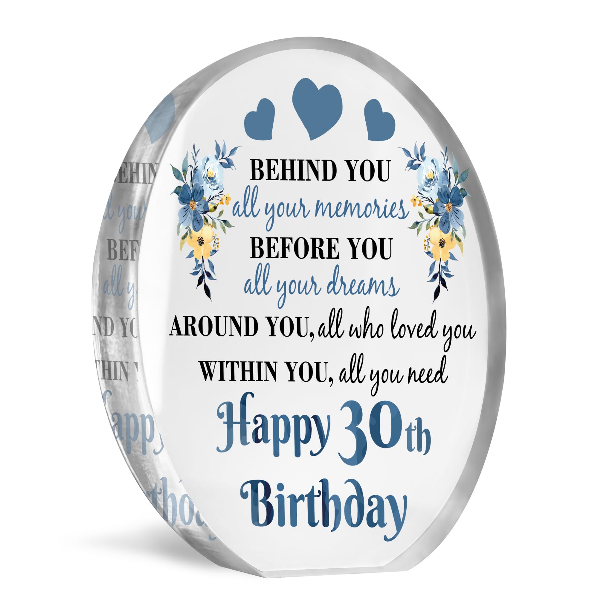 Red Ocean Novelty 30th Birthday Gifts For Son Grandson Nephew Inspirational Plaque Gift for Him Brother 30th Birthday Presents Birthday Gifts for 30th Nephew Gift Son Gift Grandson Gift