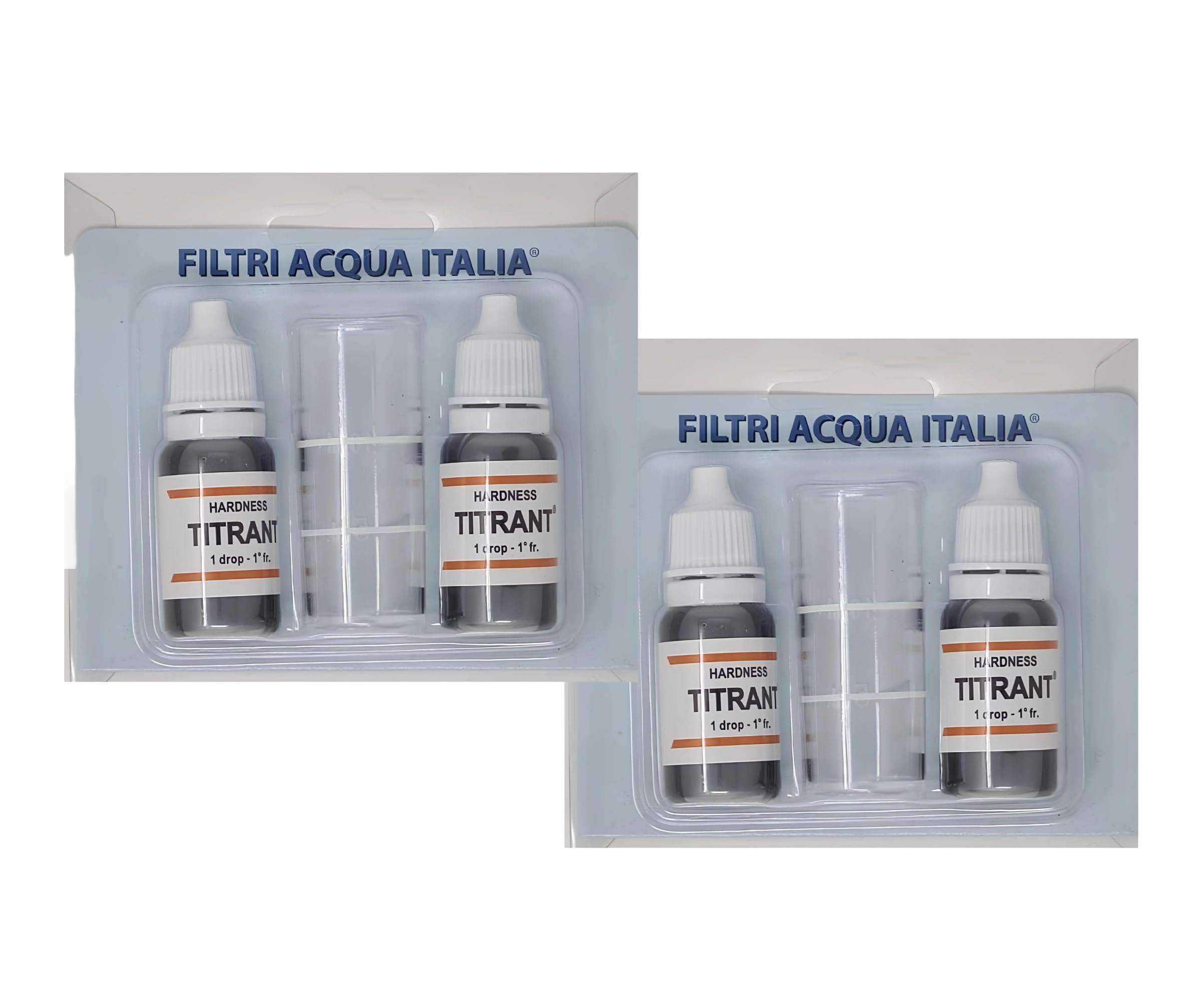 Titrant Set 4 Pezzi Kit Analisi Durezza Acqua (Gradi Francesi) per Misurare Calcare