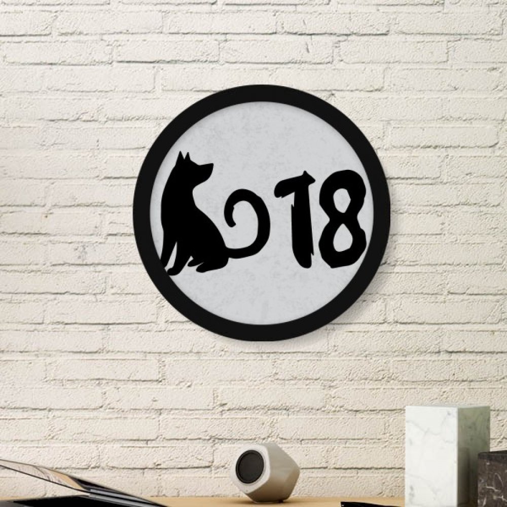 Cadre photo chien et stickers muraux bonne année pour decoration interieure DIYthinker