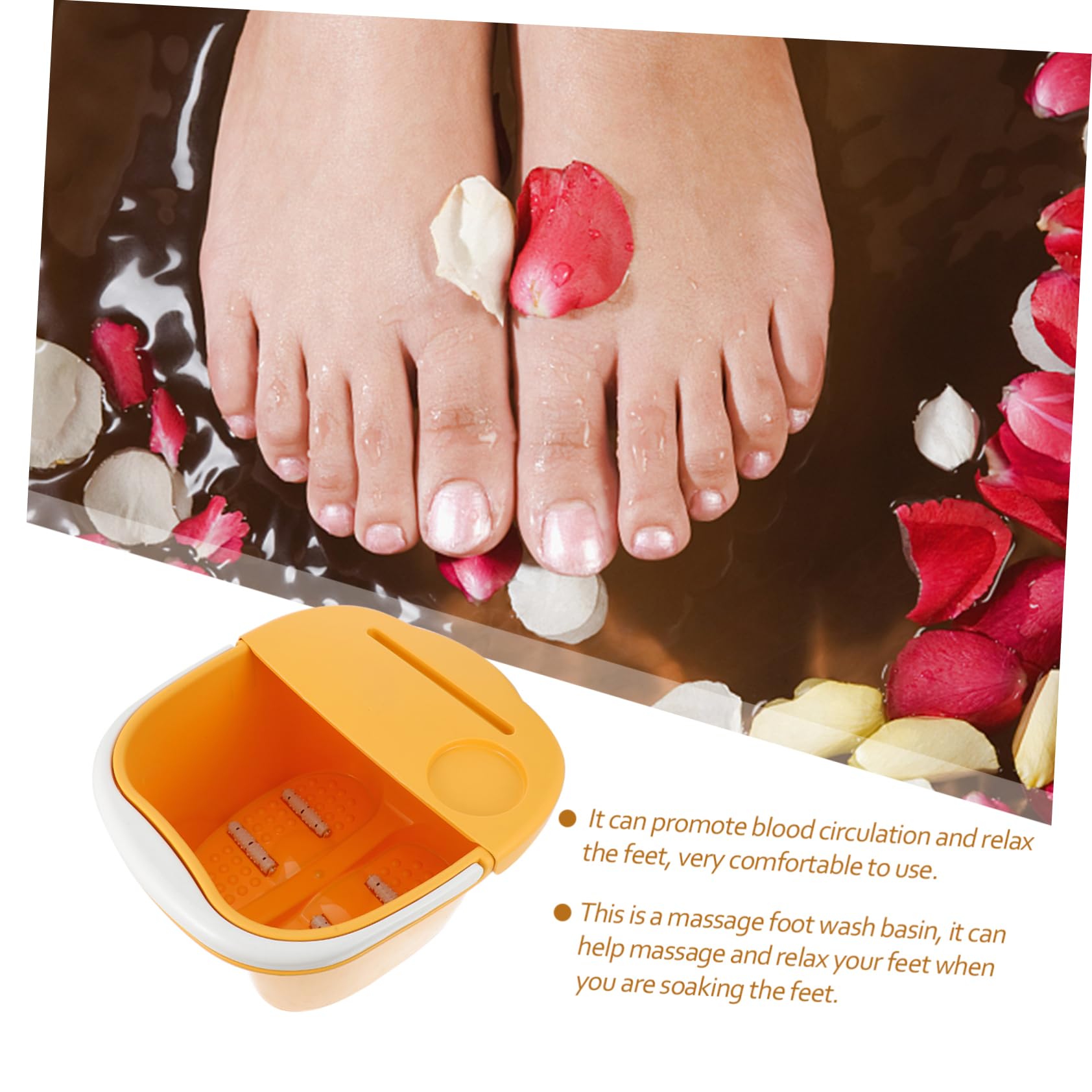 Ipetboom Foot Bath Soak Tub Sturdy Pp Easy to Carry Perfect for Home or Foot Massage Shops