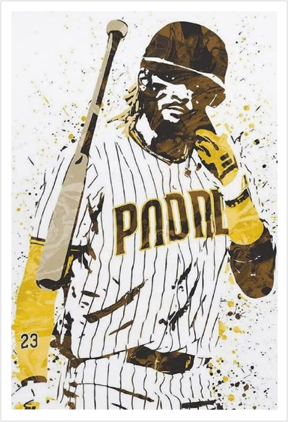 123 Life123 Life Baseball Posters San Diego Padres Retro Sports Wall Art, Baseball Canvas Prints Art for Bedroom Boys Man Cave Decor Painting Gifts Unframed (30x40cm/12x16in)