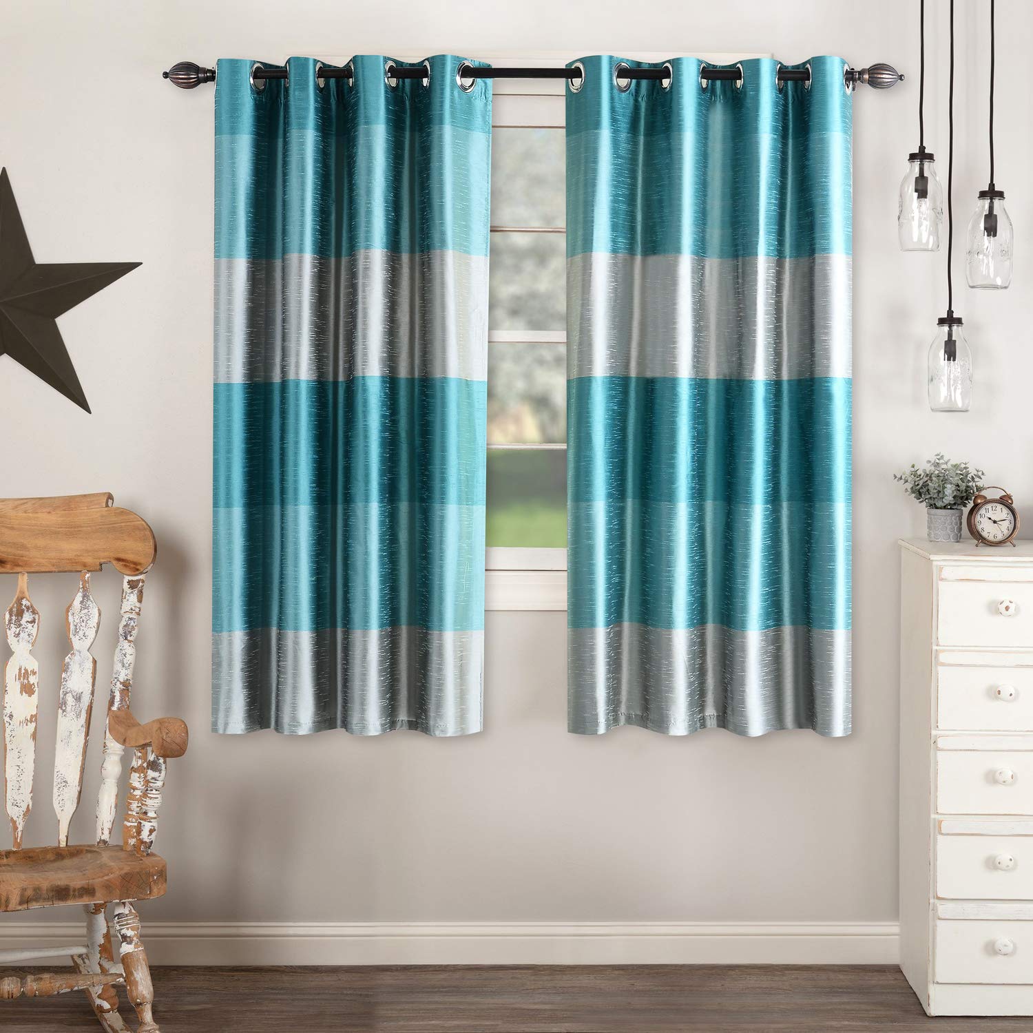 See full amazon price history chart for Deco Window Polyester Blackout Striped Opaque Curtains 5 Feet Long Set Of 2, Room Darkening (Eyelet,Turquoise, 5Ft) Opaque Curtains For Bedroom And Living Room Deco Window Polyester Blackout Striped Opaque Curtains 5 Feet Long Set Of 2, Room Darkening (Eyelet,Turquoise, 5Ft) Opaque Curtains For Bedroom And Living Room (B0848J7ZG8) Amazon Price History, Amazon Price Tracker