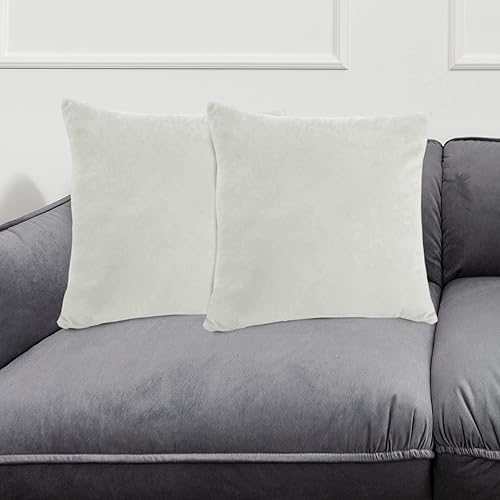 Miniatura 8 de NEXCOVER Fundas de almohada de terciopelo, paquete de 2 fundas de almohada de 16 x 16 pulgadas, funda de almohada cuadrada decorativa, funda de