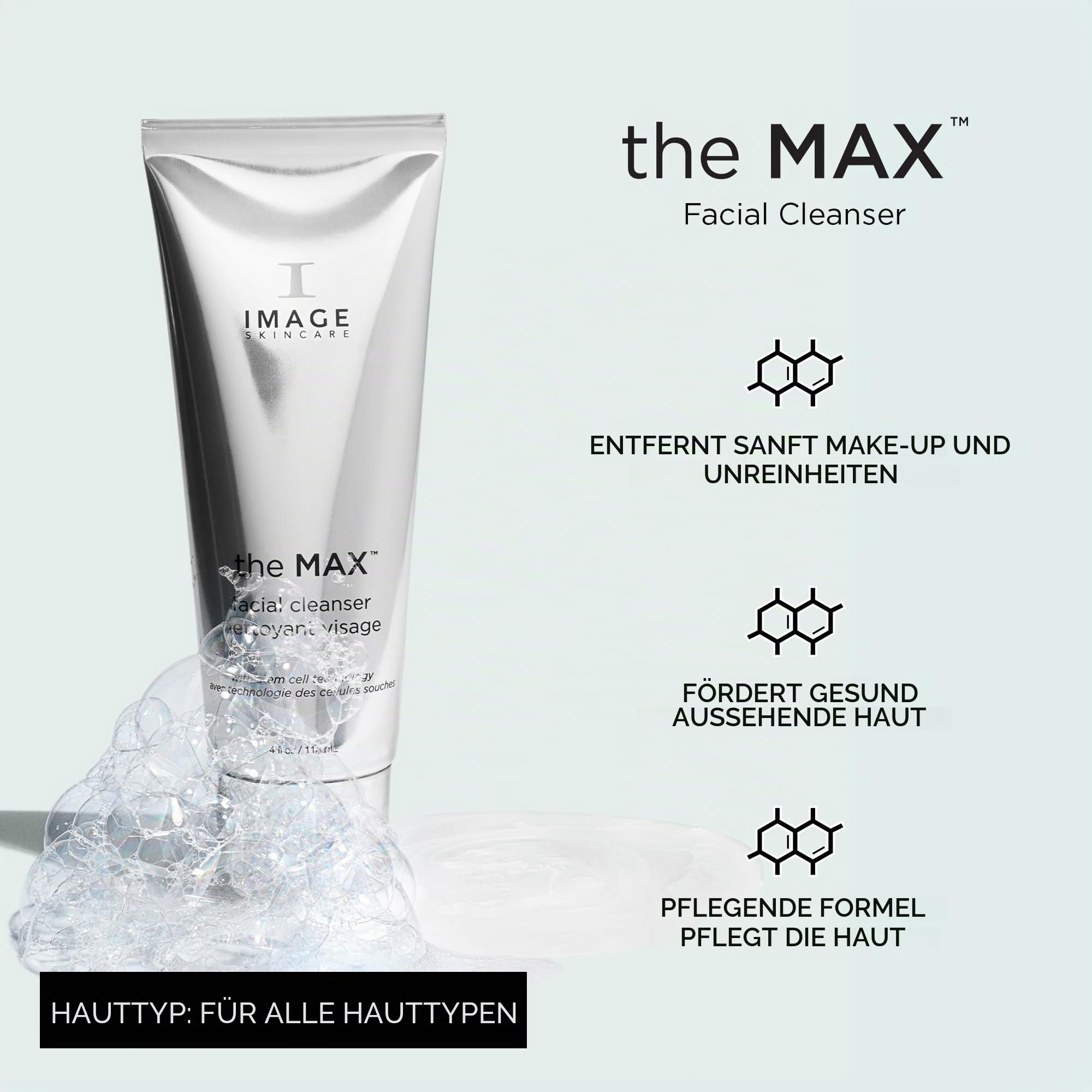 Image Skincare The Max Facial Cleanser 118 ml – Reinigungsschaum für sensible, empfindliche Haut – Gesichtsreinigung, Waschgel