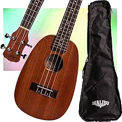 Ukulele Malibu Abacaxi Concert 23 Sapele Natural Uk23SP Avs