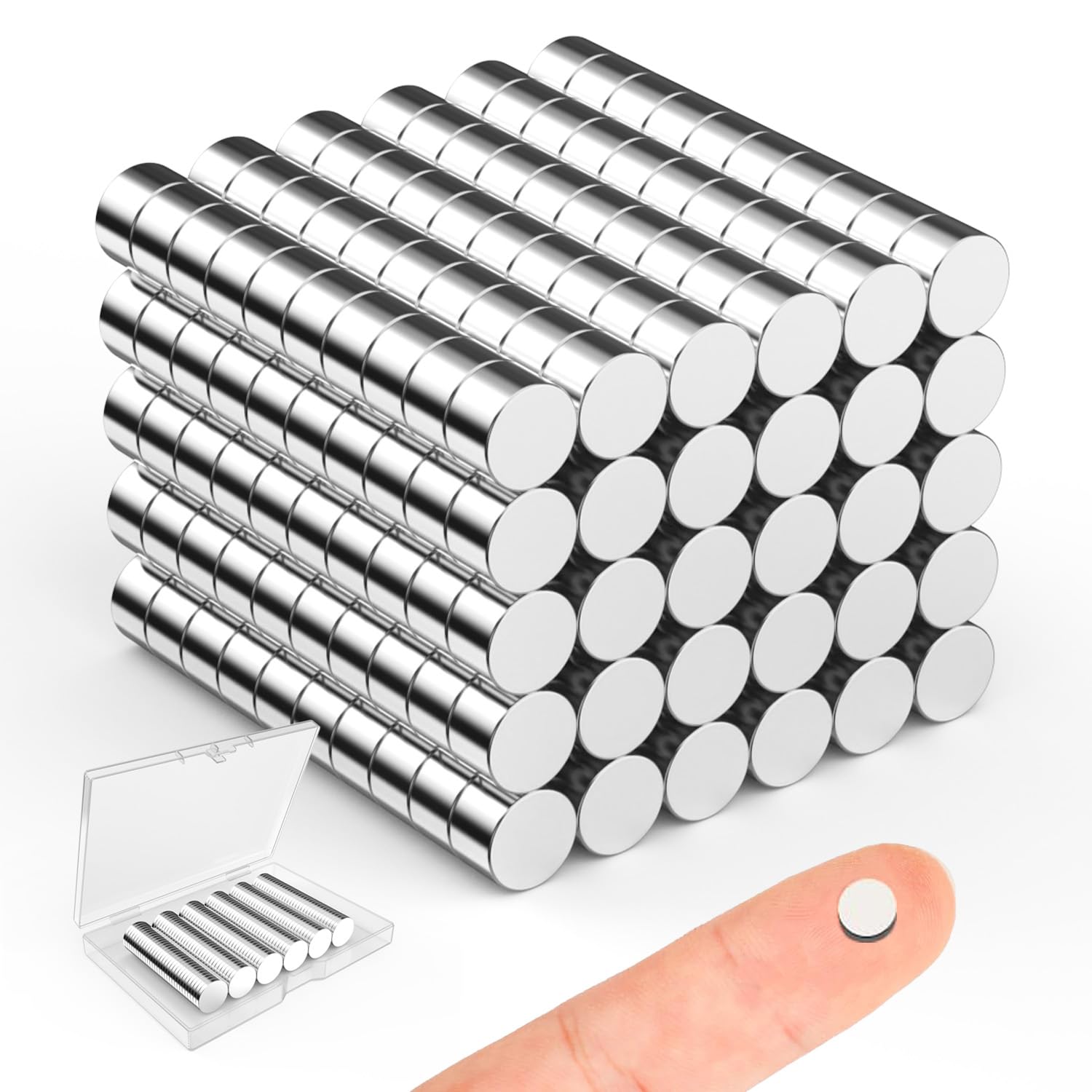 Small Magnets for Crafts, 10x3 mm Round Magnets 100 Pack — Amazon image 23