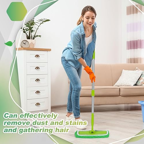 Miniatura 6 de Ziliny 32 almohadillas reutilizables de microfibra lavables de microfibra compatibles con almohadillas Swiffer para recambio de paños de barrido en