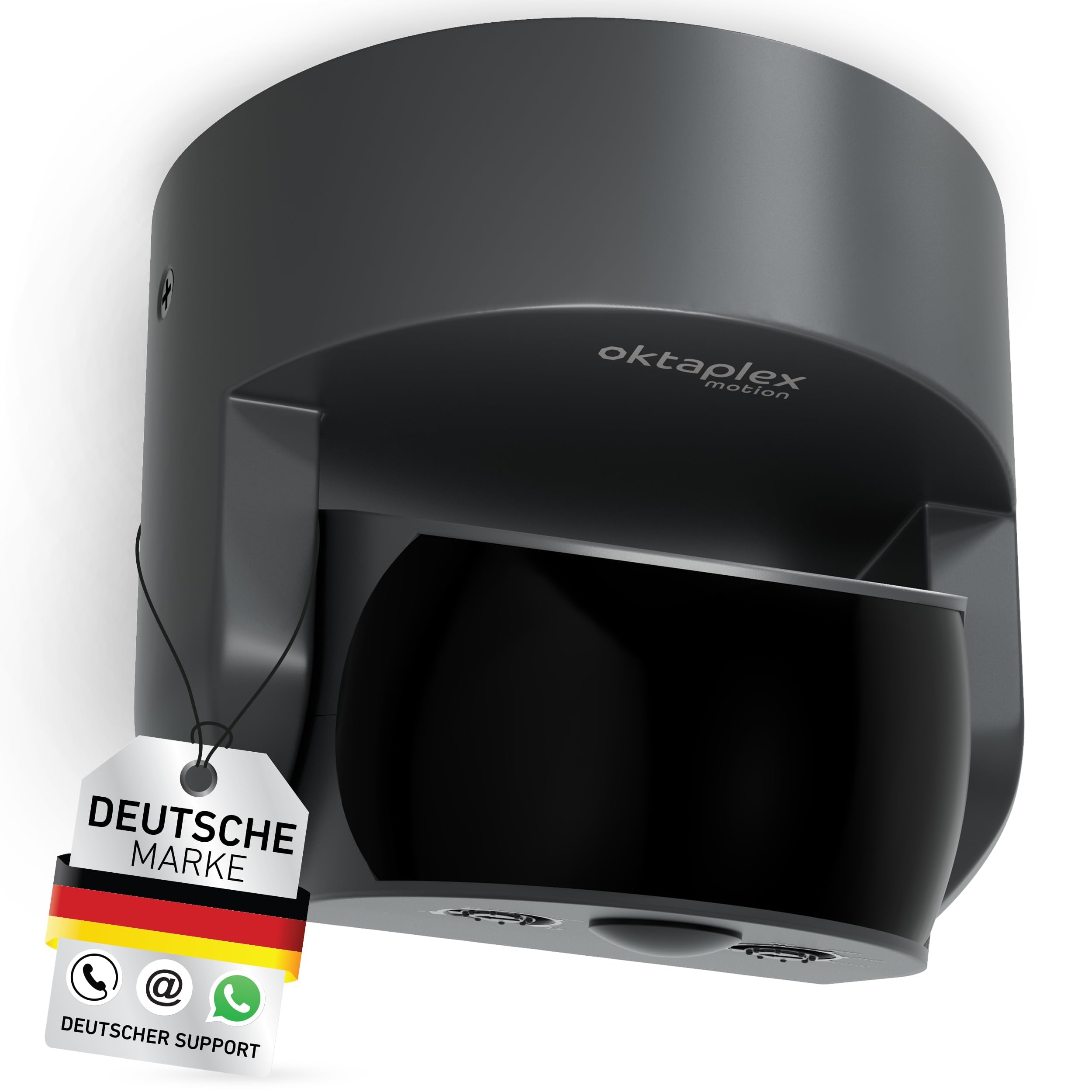 Oktaplex Bea Outdoor Motion Detector IP65 Adjustable 180° Infrared Sensor Range 10 m 230 V Anthracite with Dusk Sensor