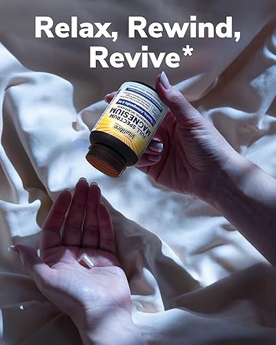 Miniatura 7 de Suplemento complejo de magnesio 500 mg + Ashwagandha, L-teanina, vitamina B6 y apio, glicinato de magnesio de alta absorción, citrato, malato, apoyo