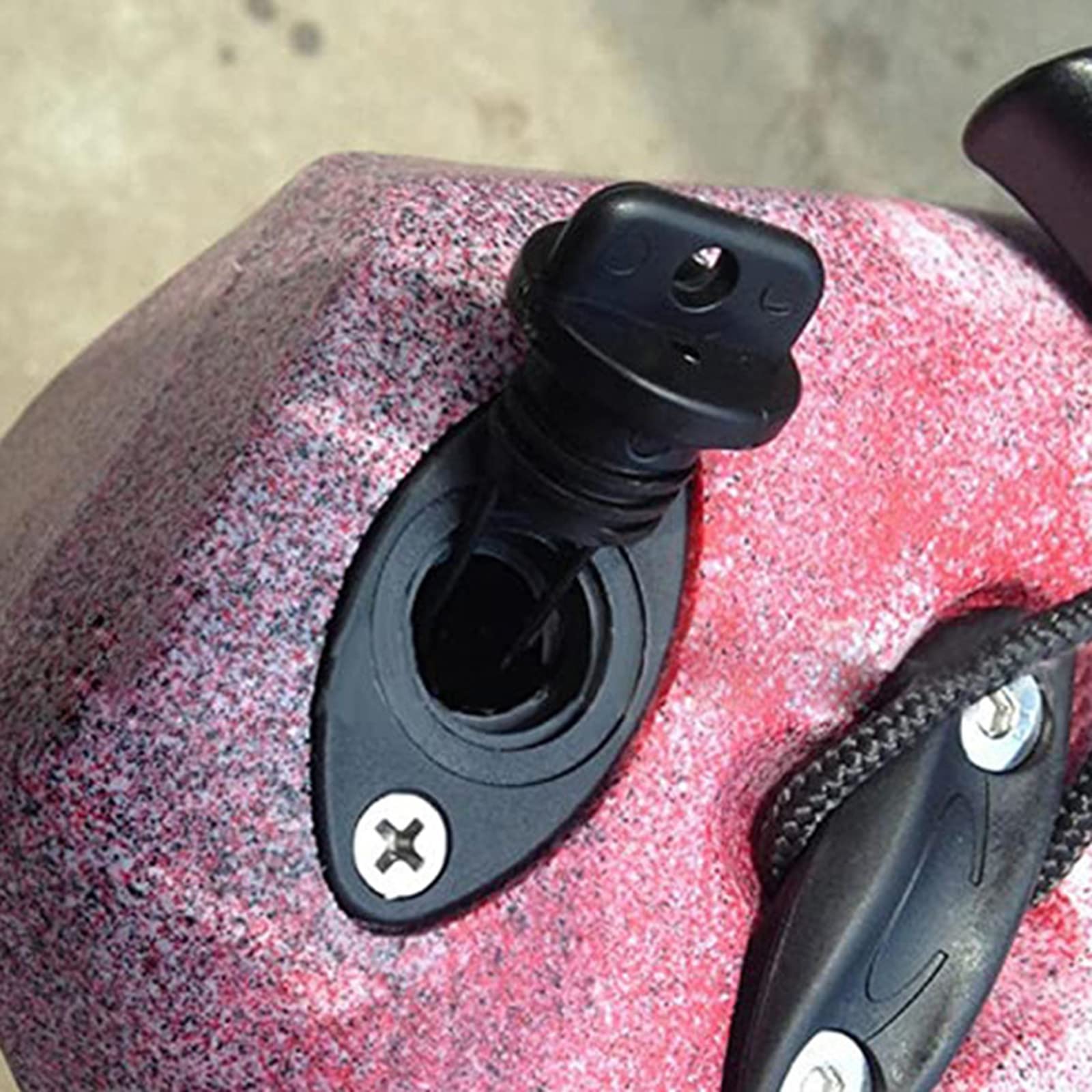 Uitndvyte Marine Drain Plug Wire Plug Bilge Sewage Outlet Kayak Rubber Boat Drain Marine Drain Plug Boat Accessories