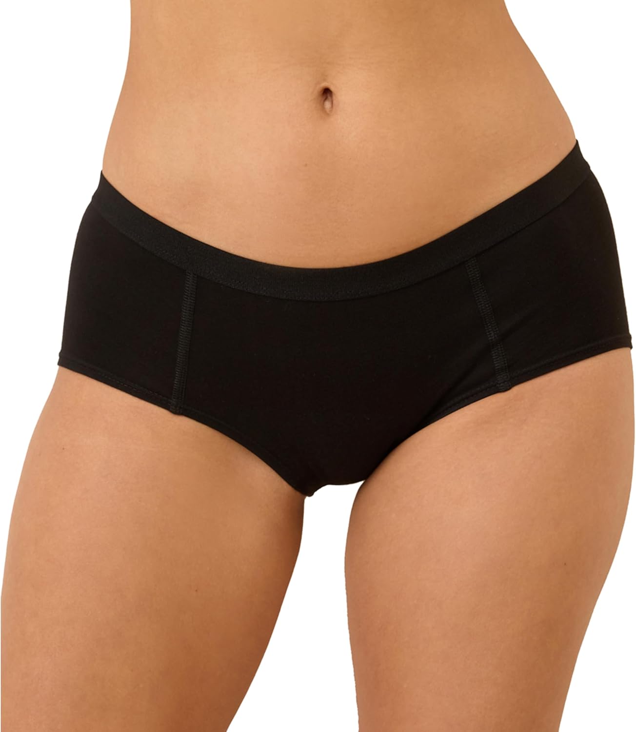 Pact Organic Cotton Women's Everyday Boy Short Underwear, 4 Pack
