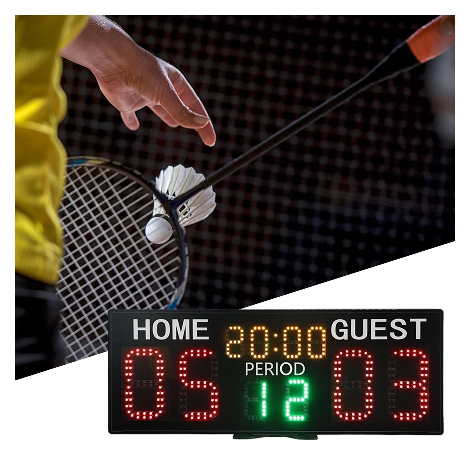 Tabellone Segnapunti Elettronico for da Tennis Digitale for Calcio Baseball Pallavolo Ping-Pong Facile Vedere Sia all'Interno Che all'Esterno