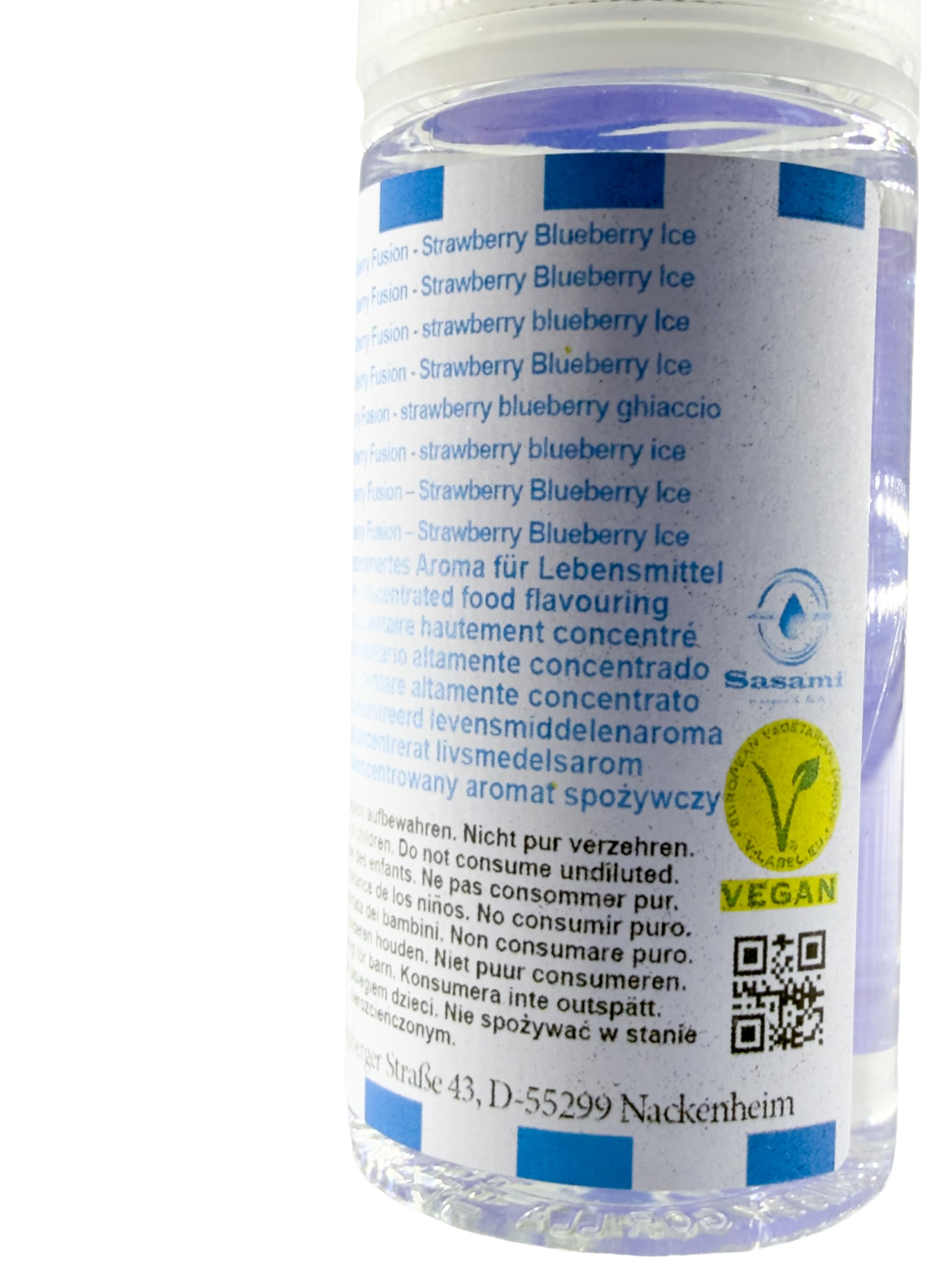Chillberry Fusion - Strawberry Blueberry Ice aroma concentrado - Vegano - Sasami - 10ml