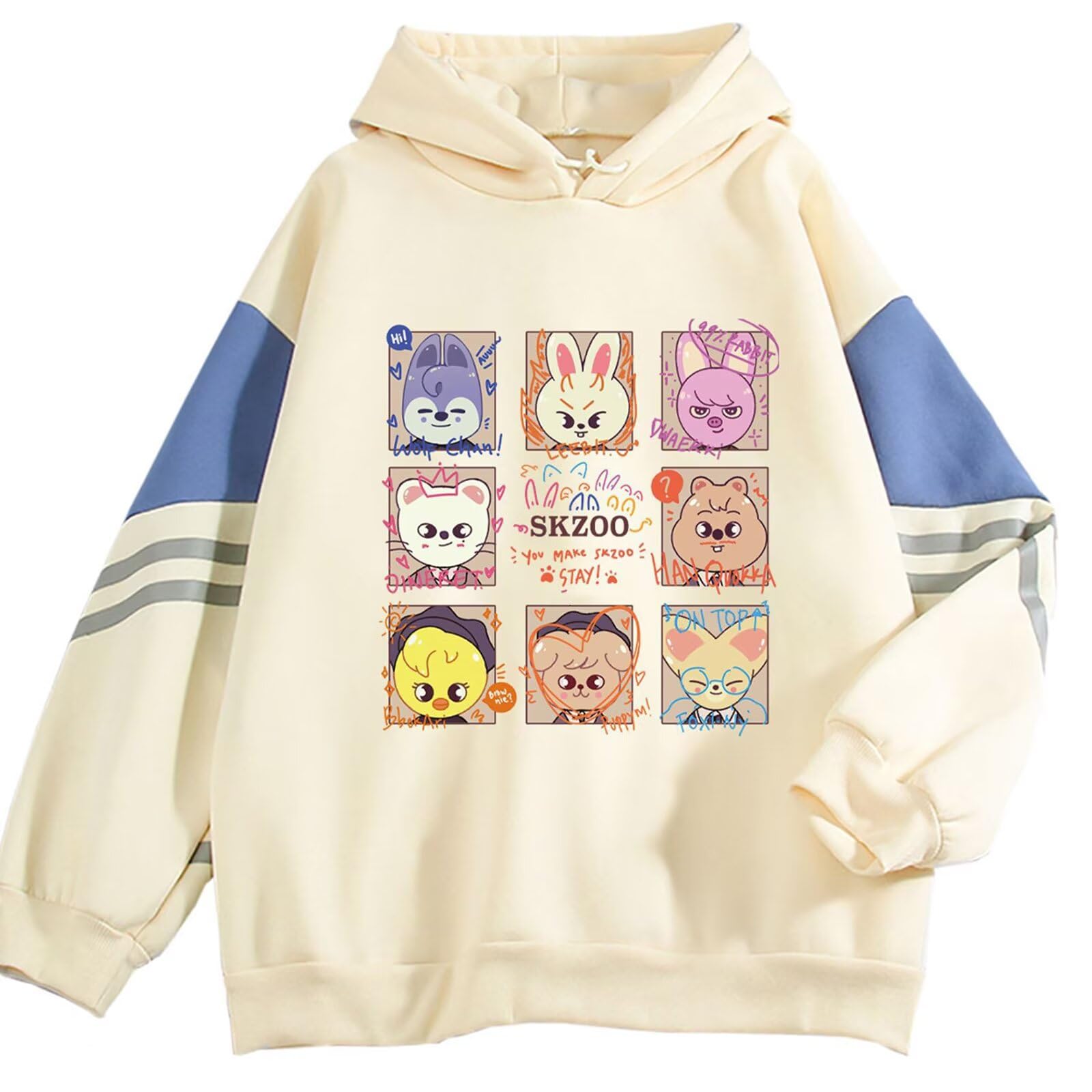 KPOP SKZ Hoodie NEW Album 5-Star Concert Sweater Hyujin Felix Jisung Sweatshirt for Women