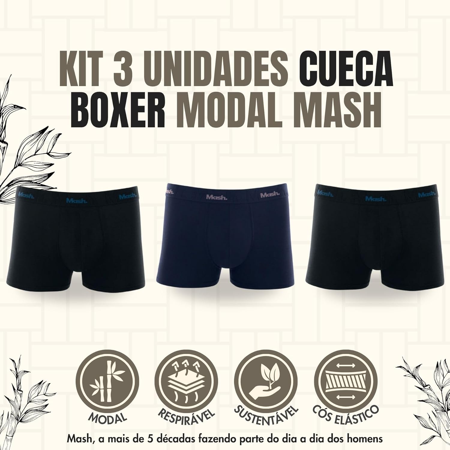 Kit 3 Cuecas Boxer Modal Mash Toque Gelado Respirável Antibolinha Masculina em promoção! Veja a oferta e mais achadinhos de Moda íntima 2 Hoje é o melhor dia para comprar Kit 3 Cuecas Boxer Modal Mash Toque Gelado Respirável Antibolinha Masculina com aquele preço maroto! Promoção! Aproveite a oferta! 2