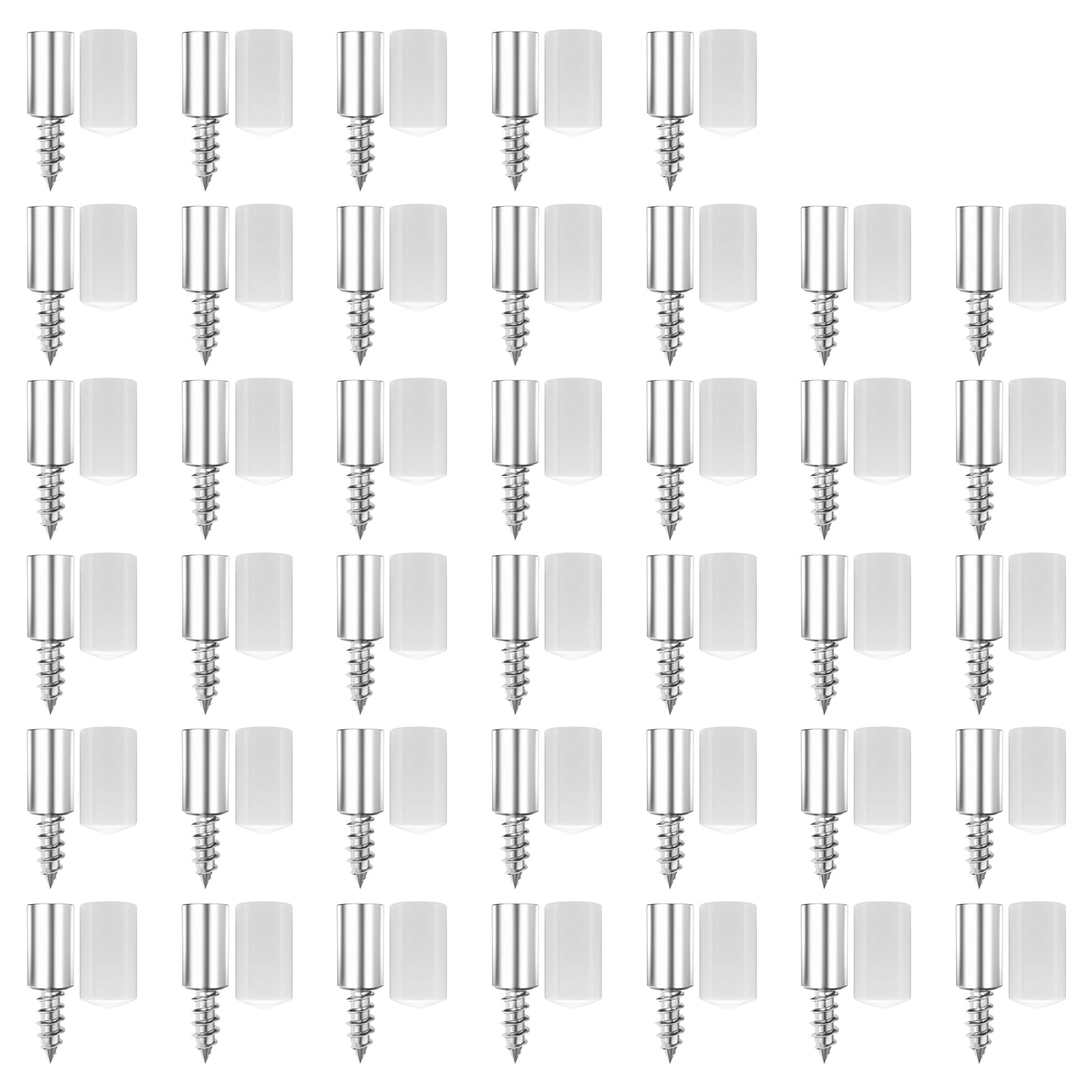 Crosses Tapping Screw with Rubber Sleeve Shelf Brackets Nonslip Partition Nails for Cabinet Wardrobe Storage Rack Wardrobes