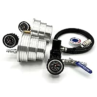 Vista 1 de ¡El Original! - Probador de Fugas del Enfriador de Aire de Carga CAC Boost (4", 3.5", 3") Aluminio Sólido 6061, Ranuras Antideslizantes y Reborde