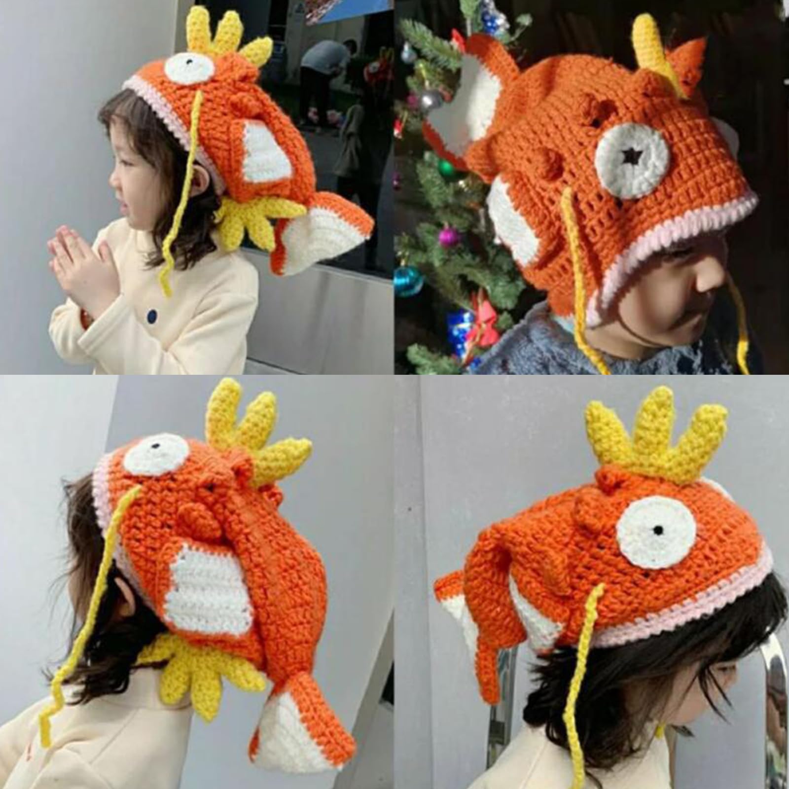 Ragazze Knit Hat Pasqua Photo Prop Carino Adorkable Costume Y2K stile fresco lavorato a maglia Pasqua Decorazione Cappelli per